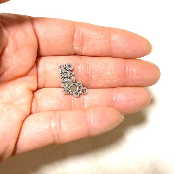 3/10$, Silver Cat Person with Paw Print Charm for Jewelry Making, DIY Projects - Picture 4 of 4